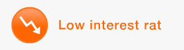 Low interest rate. No additional fees
